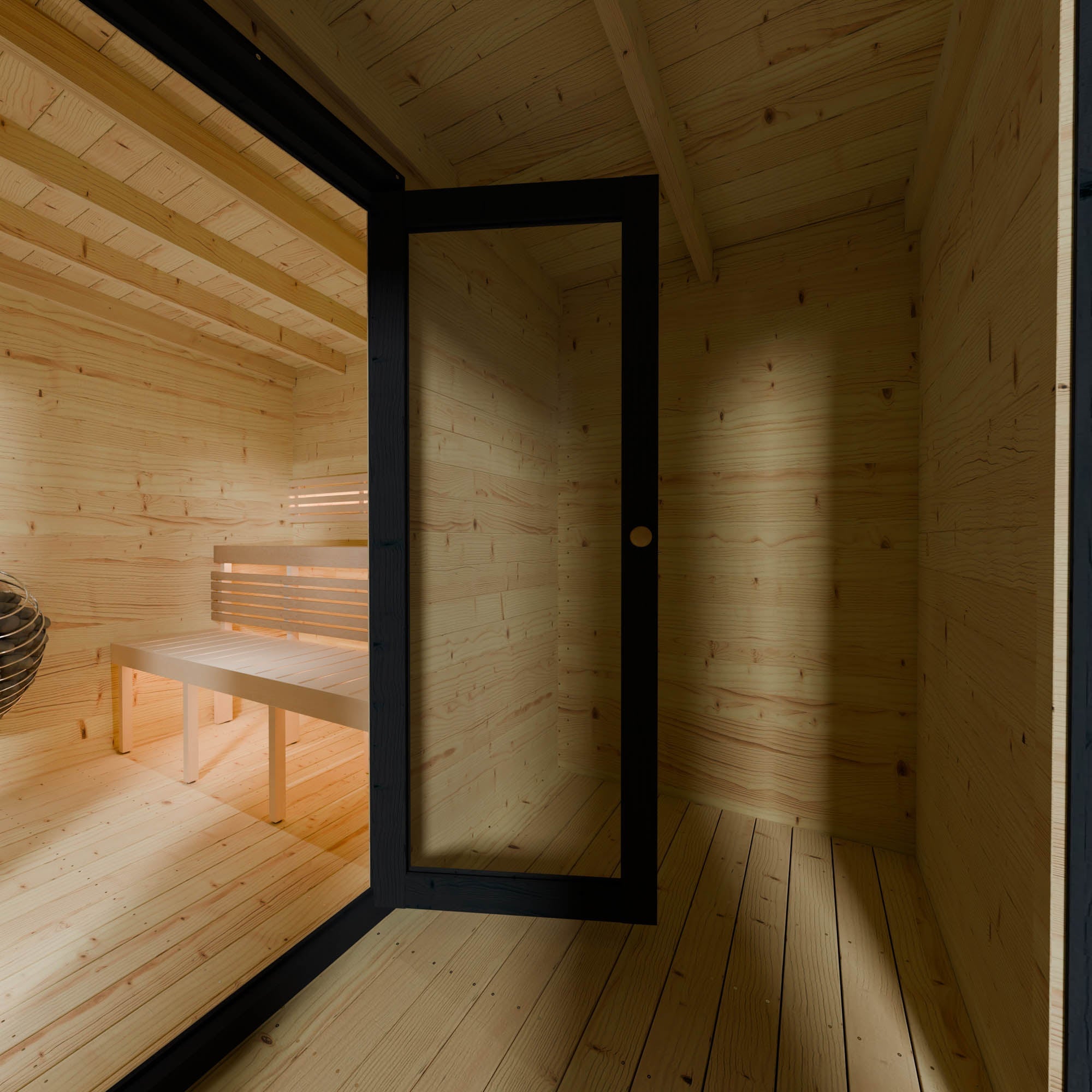Novi Outdoor Sauna With Changing Room and Large Veranda