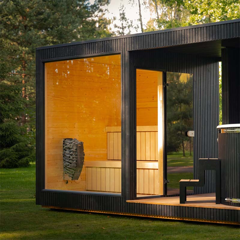 Tauras Classic 7-Person Sauna with Hot Tub